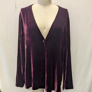 Eileen Fisher velvet cardigan